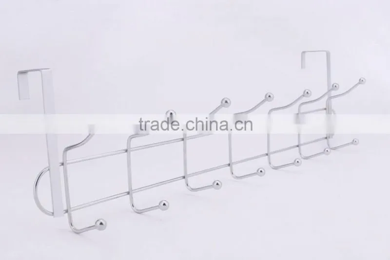 Silver Over the door hooks railks for bags and for clothing