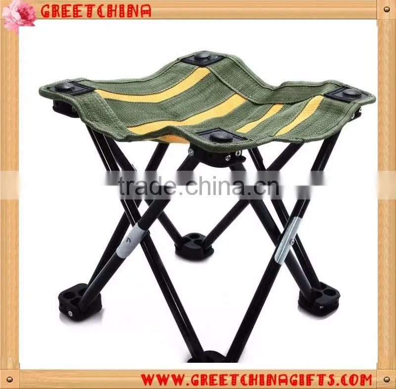 Custom LOGO Outdoor Portable Metal Solid Stool for Fishing