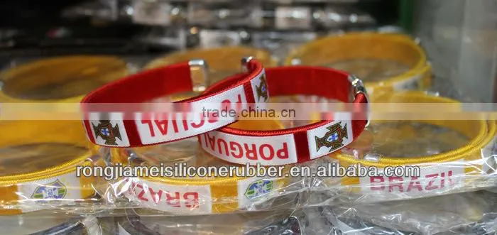 promotion 2014 flag bracelet, world cup bracelet/ wristband