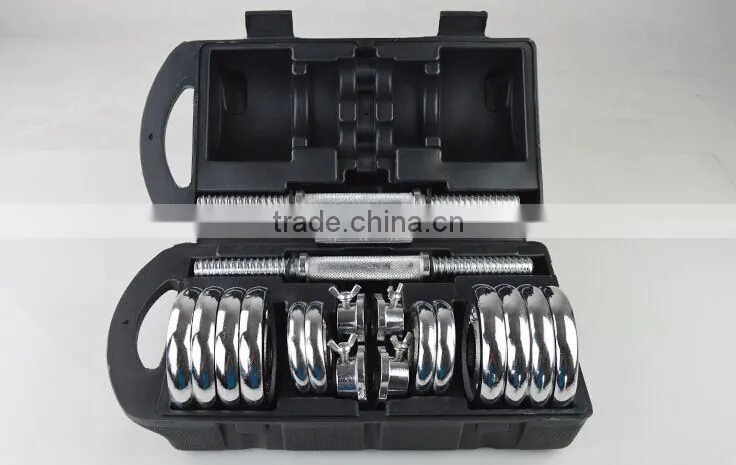 20lb 25lb 30lb Steel Chromed Adjustable dumbbell set