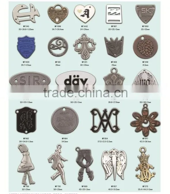 Nickle plating metal logo plate