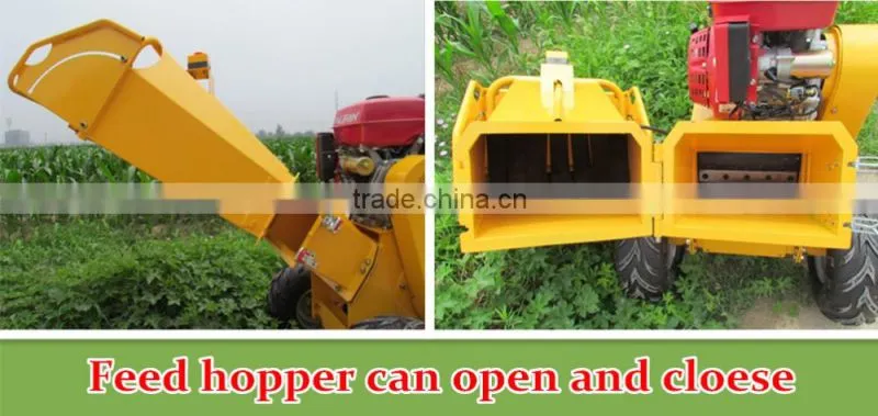 Petrol wood chipper shredder