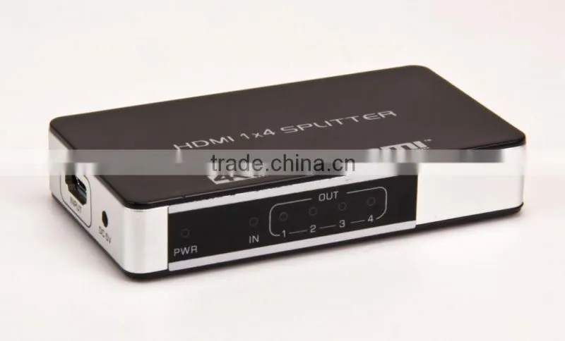 New 1x4 3D HDMI Splitter for HDTV HDMI V1.4 1080P Audio Video Splitter Extender