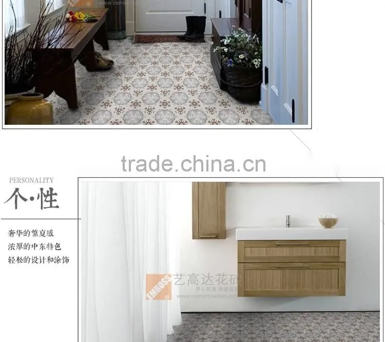 customized hexagon tile 100*200*175mm glazed porcelain bathroom tile ceramic kitchen tile