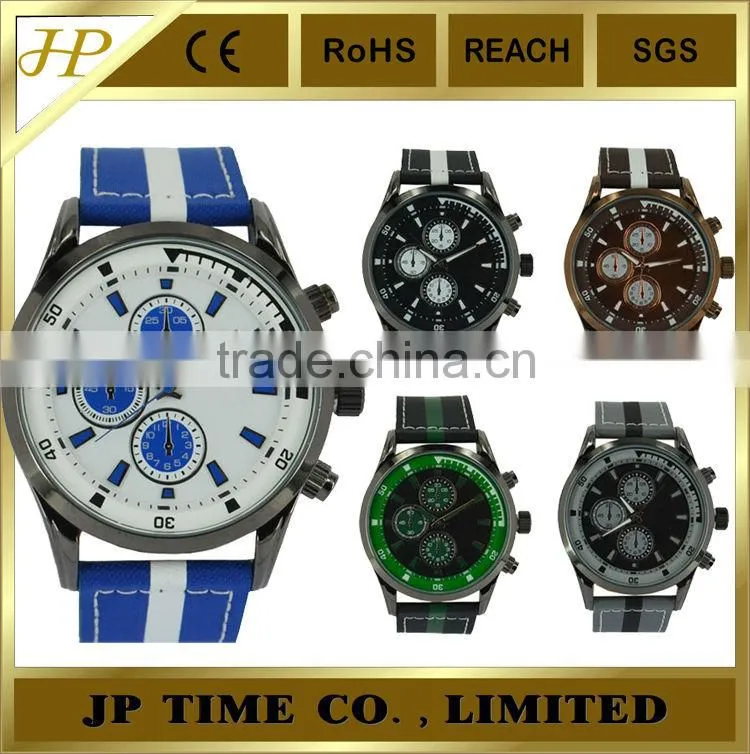 fashion round shape multi color strap unisex men ladies casual Analogue Quartz wholesale china watch factory directly