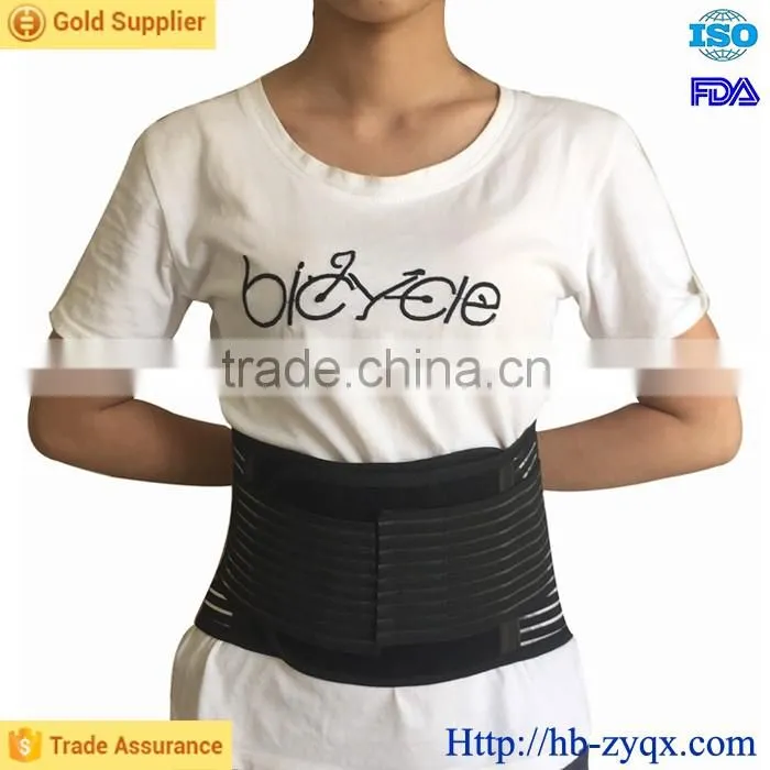 Black Weight loss heating warm waist trimmer belt