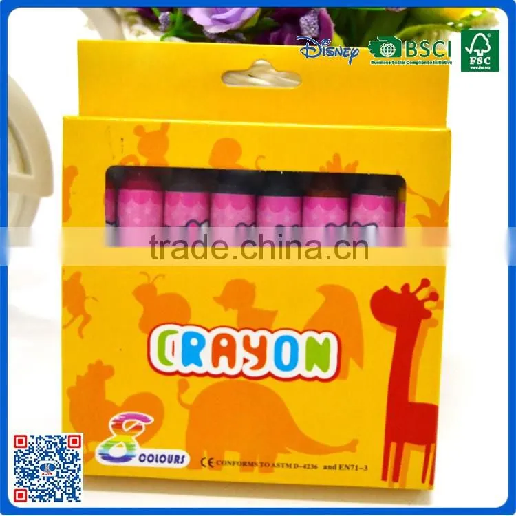 8 colors non-toxic watercolor crayons with OEM logo