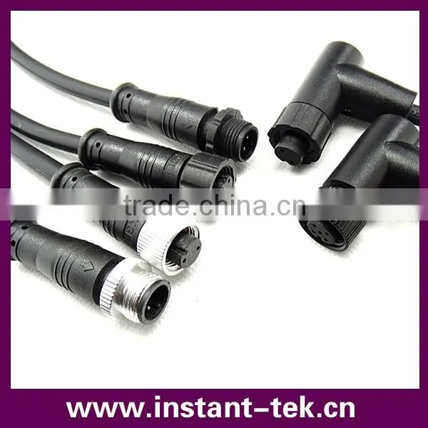 INST XS 9pin metal srcew waterproof airplug connector