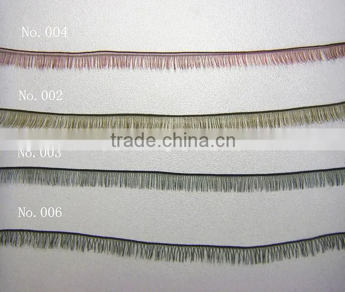 black/brown long false eyelash strip toy eyelashes for American girl