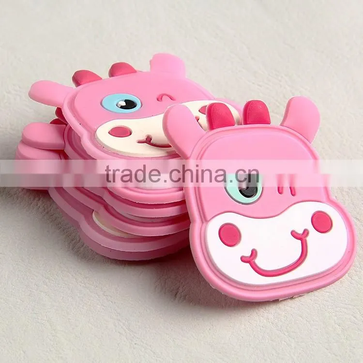 China accessories factory custom silicon rubber luggage tag