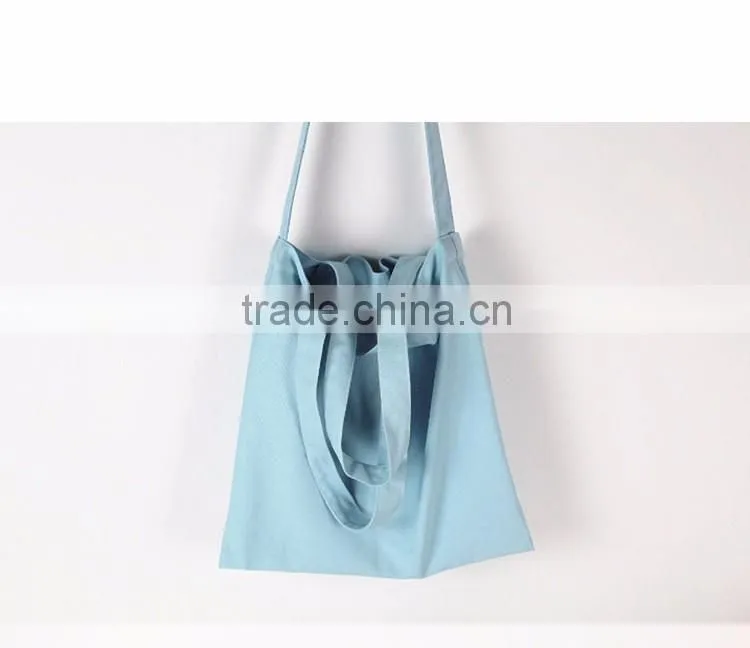 Collapsible single-shoulder canvas tote bag in shopping bags