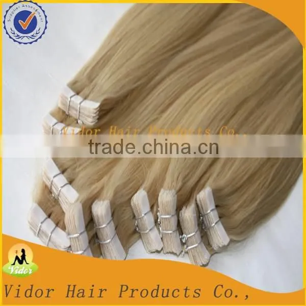 Wholesale Remy Tape Hair Extensions Remy Brazilian Blond Hair