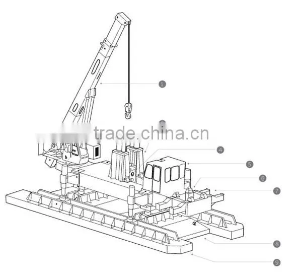 Very cheap price ZYS400B-B hydraulic static press pile driver with high quality