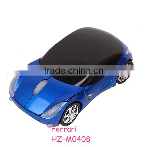 sport mini ferrari car wireless optical mouse