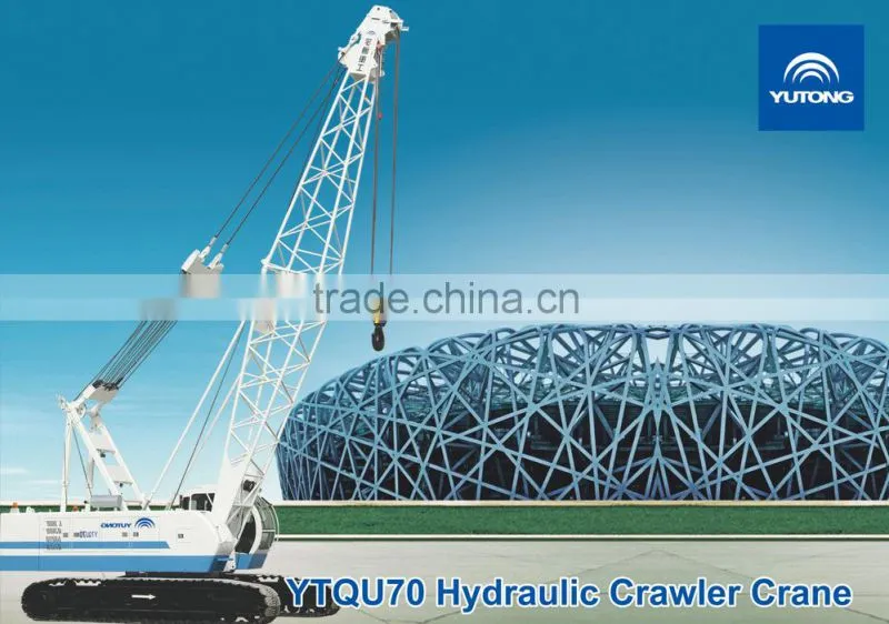 70 Ton YUTONG Efficient And Military Quality Construction Crawler Crane Price