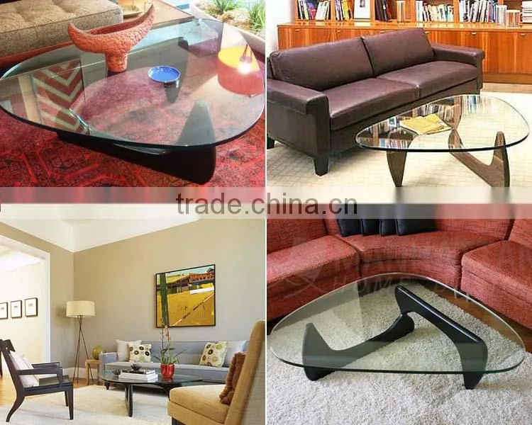 Fancy design living room furniture FRP with top tempered glass tea table/Modern design furniture tempered glass top coffee table