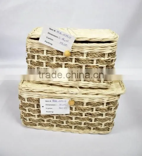 Rattan basket weaving for kitchen