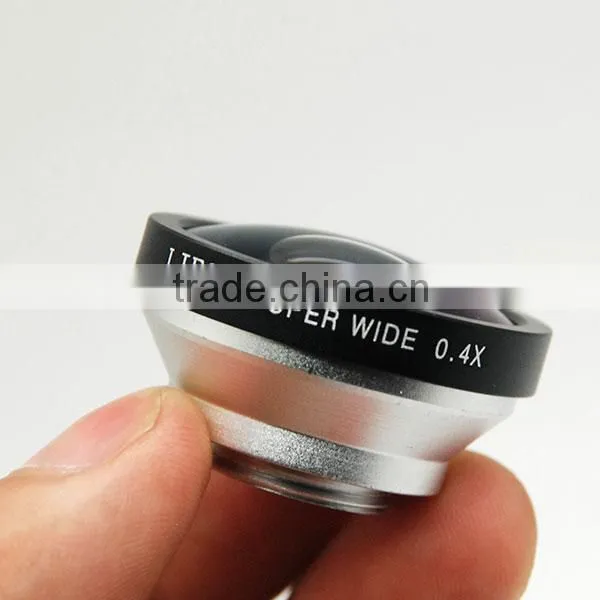 universal clip Lens Super Wide Angle Lens 0.4X for Mobile Phone