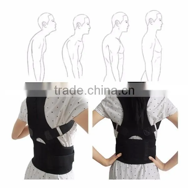 magnetic lumbar support back spine corrector