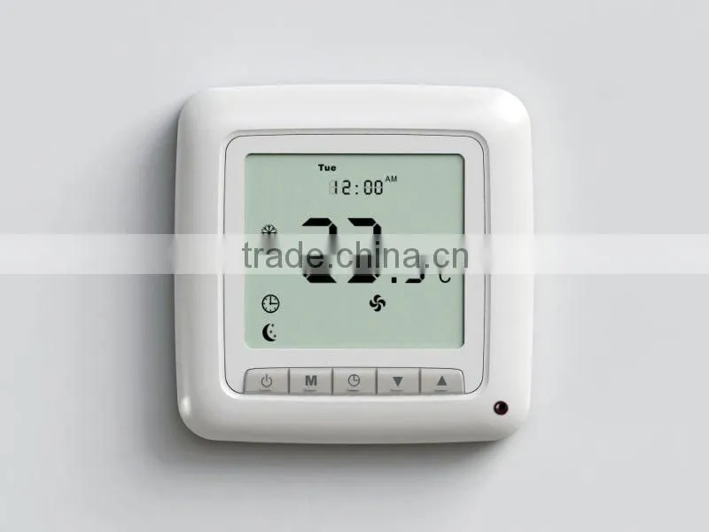custom plastic enclosure and hardware for wireless thermostat with touch screen lcd