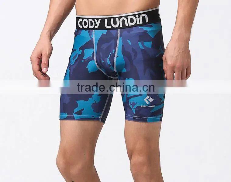 Camo Compression Running Men Shorts Quick-Dry Underwear Breathable Outdoor Sports Tights Basketball Fitness Training