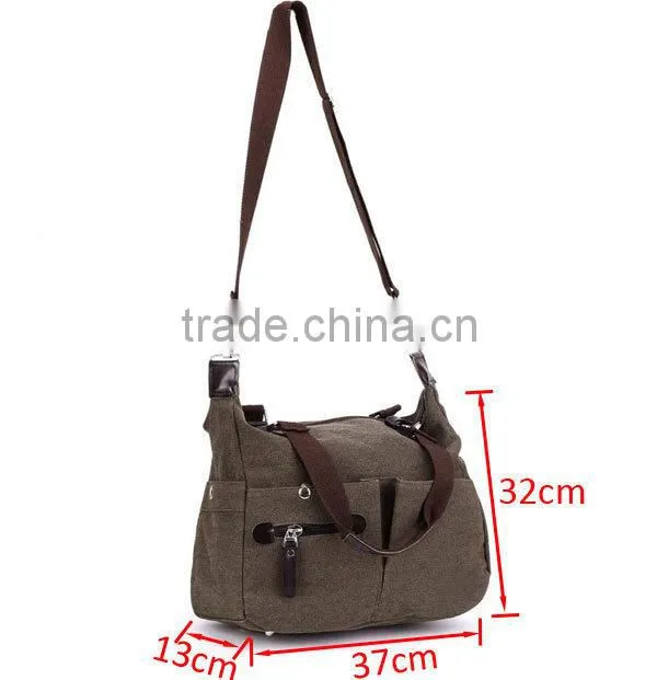 2015 New Model Canvas Zipper Fashion Ladies Shoulder Bag