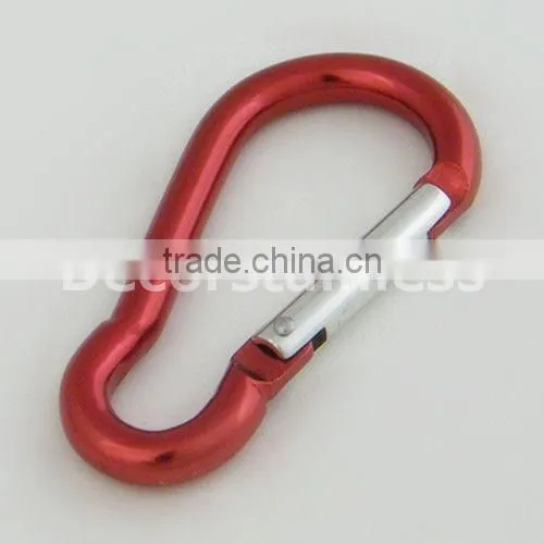 Aluminum carabiner spring snap hook