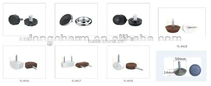 plastic screw leveling feet for funiture