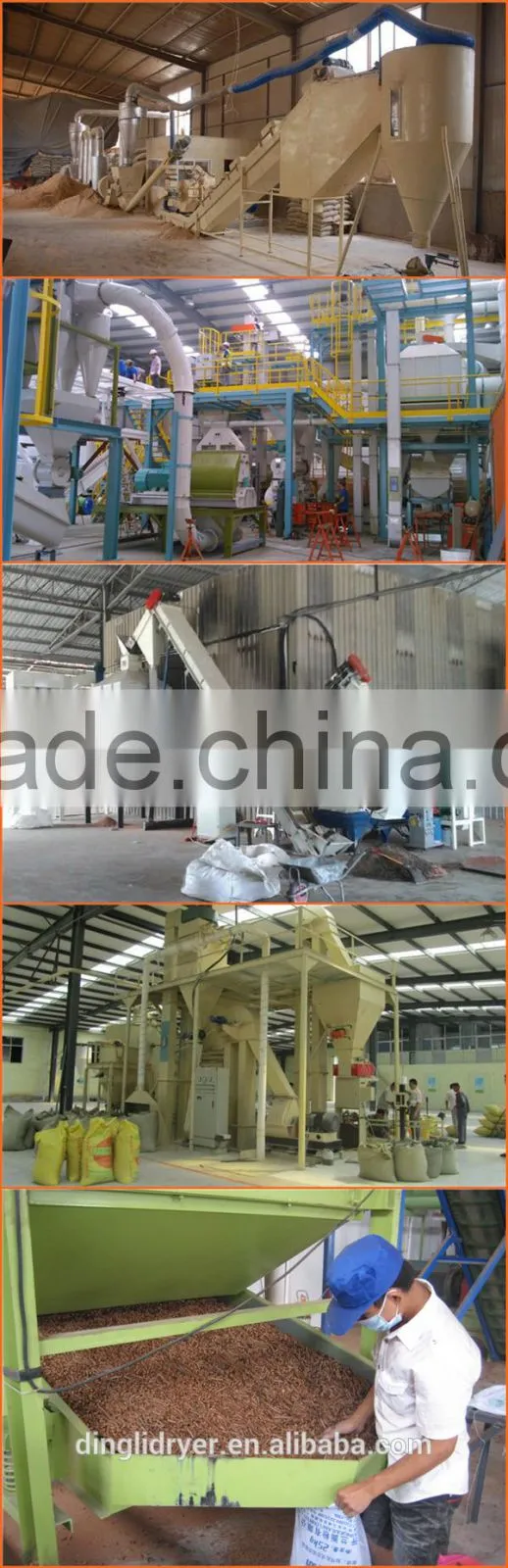 Farm used pellet production line machinary and home-make pellet mill