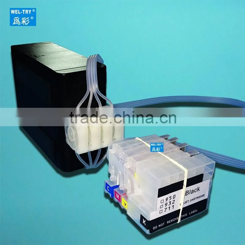 compatible for HP Designjet T120/T520 continuous ink supply system HP711 CISS 4color ink tank with one way damper with ARC chip