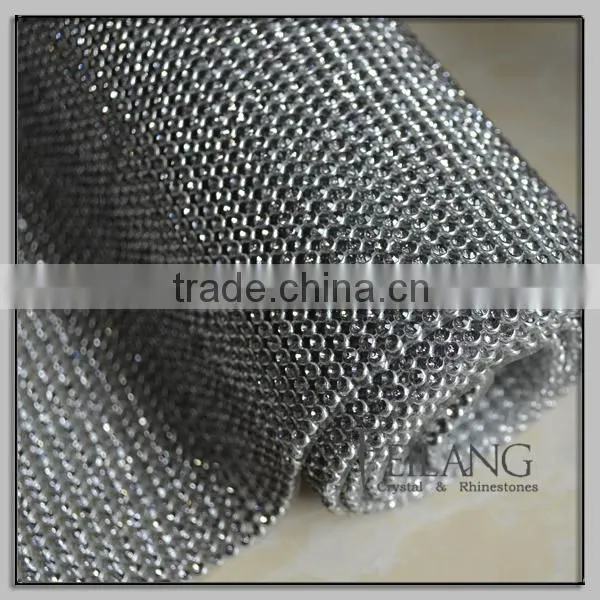 Glass crystal beads trimming mesh
