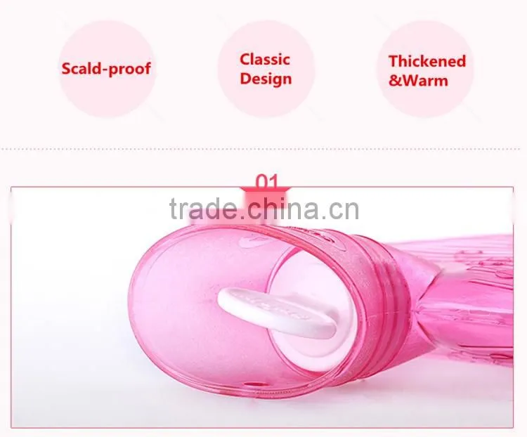 2 liter PVC hot water bottle blue bubble