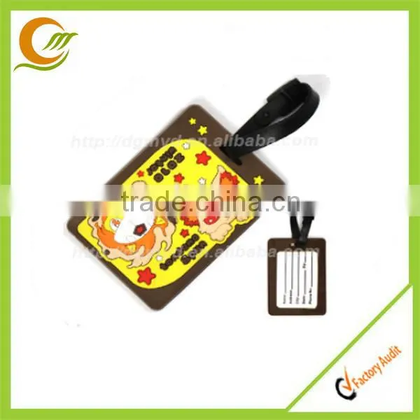 Soft pvc luggage tag 2014 Custom luggage tag