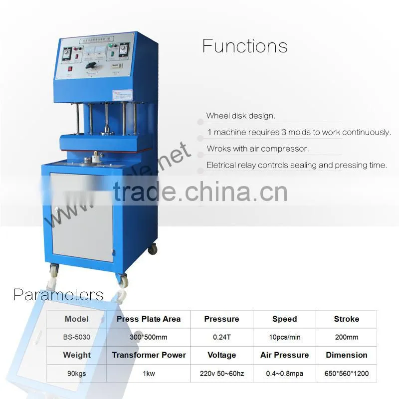 BS-5030 popular scouer blister heat sealing machine