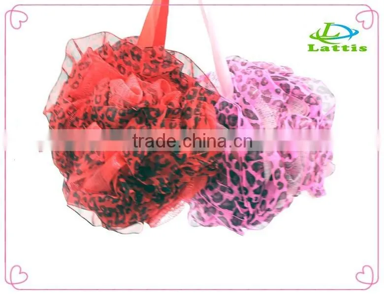 Promotional Multicolor Body rubbing Ball Baby Bath Sponges PE Mesh Bath Sponge mesh sponge