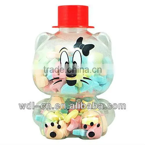 Great-tasting mixed fruity start and heart shape press candy