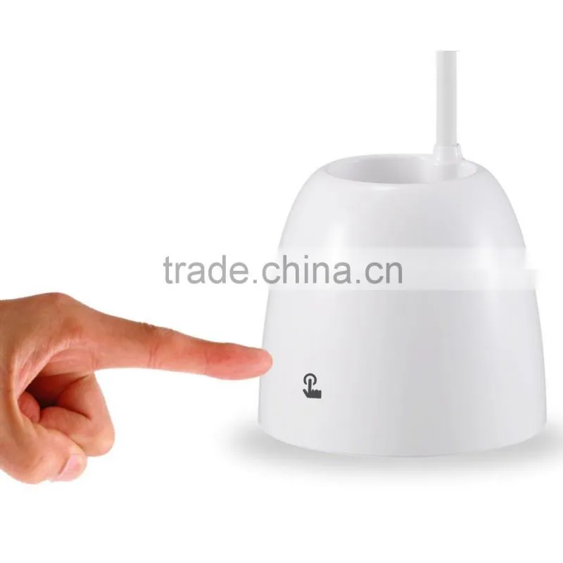 Portable Touch Sensor Multifuction Kid Eye-Protection rechargeable led desk lamp with Pen Container or Money Box