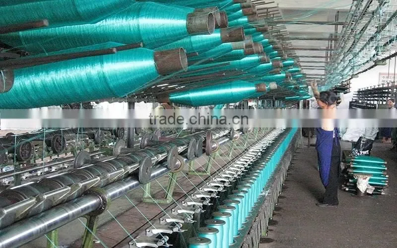 High Strength Orangen 5mm 3" HDPE bradied knotted netting for large scaled single ship bottom trawl net