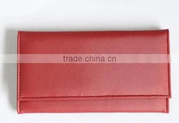 2015 top quality pu leather lady's beautiful wallet