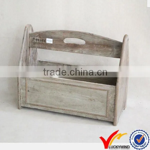 vintage old aged small handmade antique wooden basket