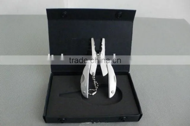 OEM new keychain multi-function mini pliers with knife UD06042