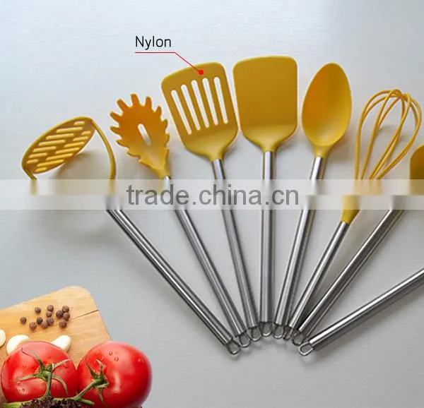 Food Grade Nylon Kitchen Cooking Tool With Stainless Steel Handle