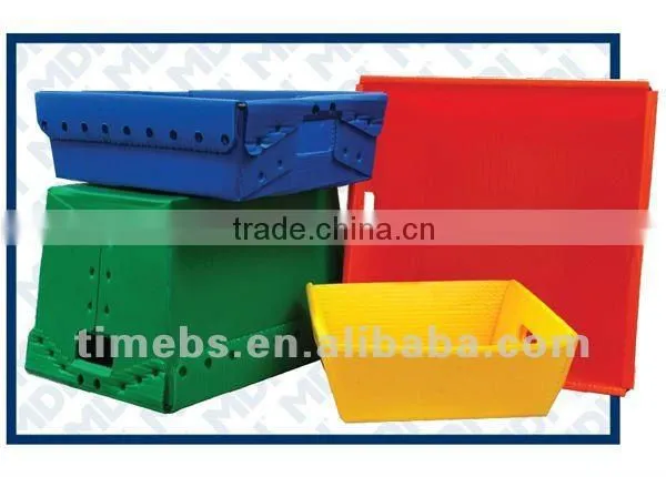 Corrugated plastic storage container