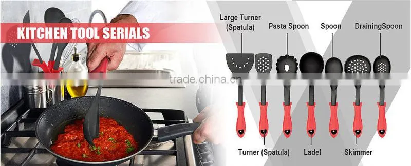 Amazon Selling Products Set Of 6 pcs Stainless Steel as seen tv Kitchen Utensils Set