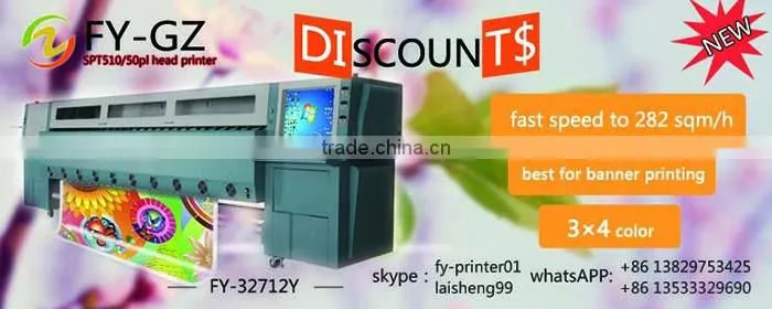 Infiniti outdoor wide Printer FY 32712Y With 12pcs SPT 510/50pl head