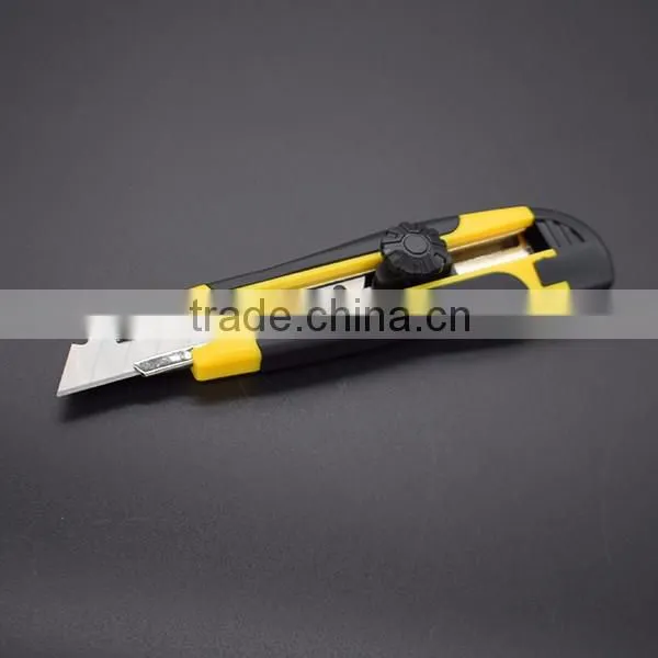 high quality ABS + rubber handle utility knife