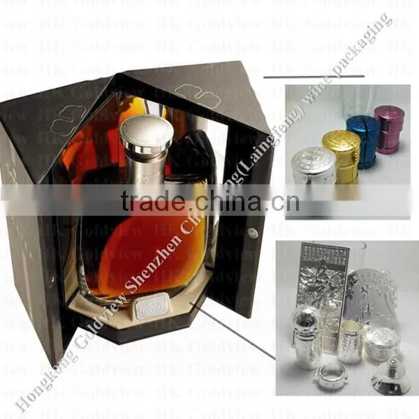 Die casting gold plated zamac metel liquor caps for wine packing,screw top bottle cap,Metal Liquor Caps,Zamac Liquor Caps