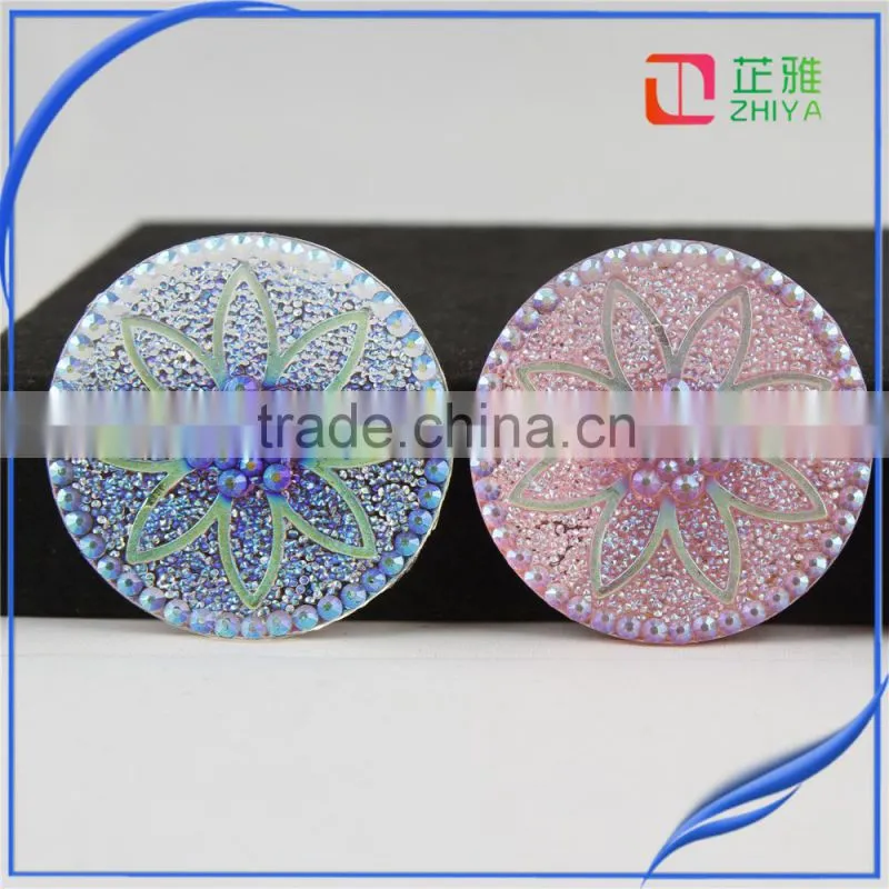 2016 wholesale sewing accessories round resin embellishments