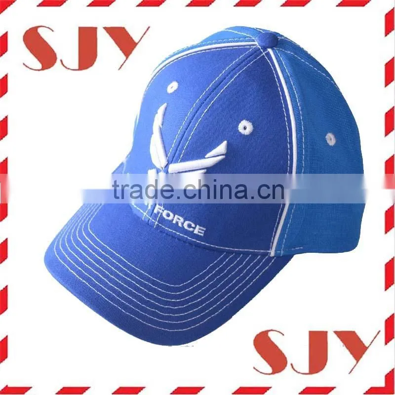 6 panel embridery design wholesale custom golf hats
