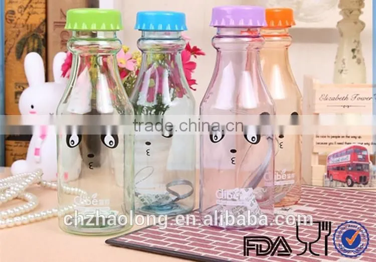 2016 350ml plastic water bottle transparent soda bottle